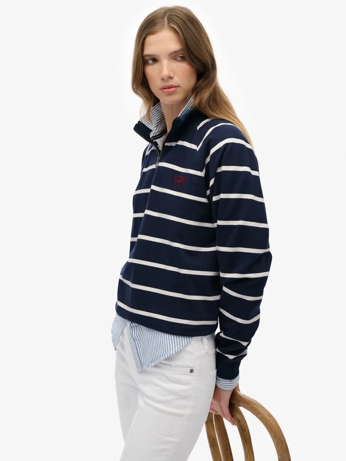 Толстовка с застежкой-молнией Athletic Essentials Superdry, синий — фото 4