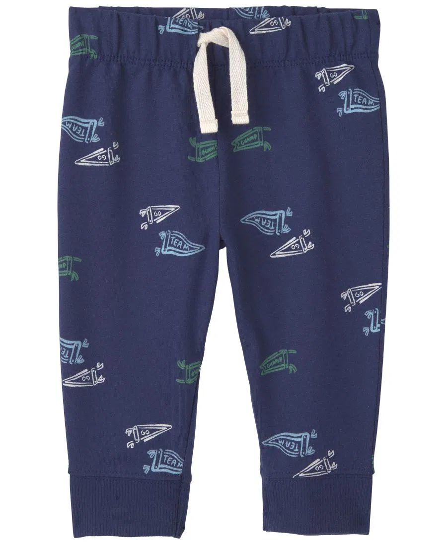 Комплект из боди и брюк Mommy's Champ Pennant Carter's, Cream/Navy — фото 2