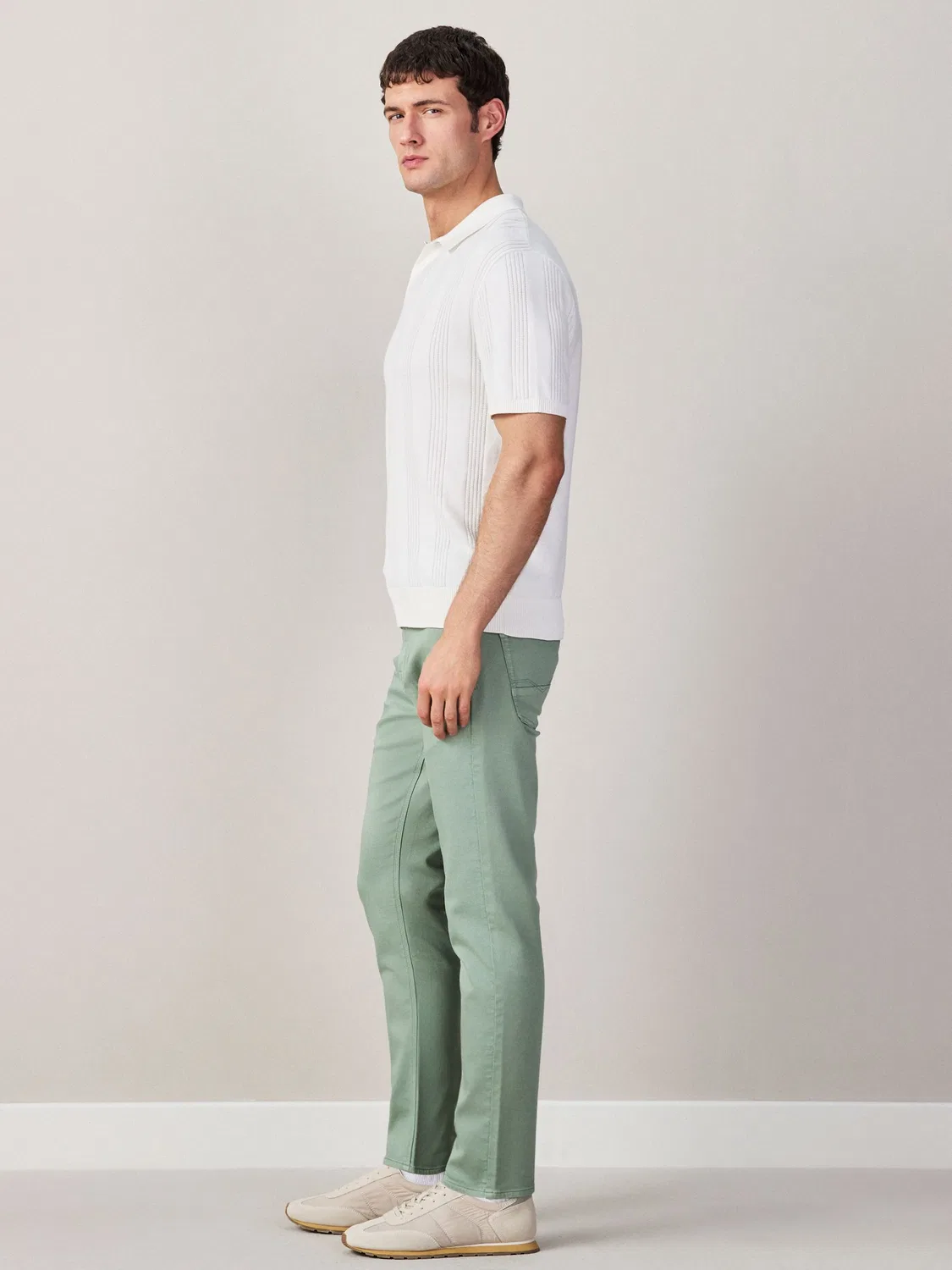 Джинсы slim fit Comfort Stretch Next, мятно-зеленый — фото 2