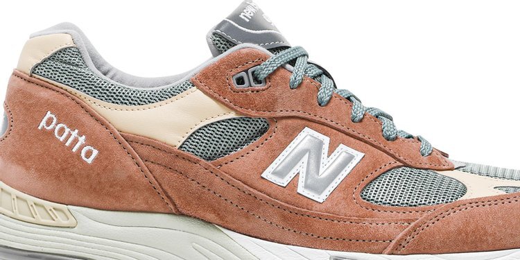 Кроссовки New Balance Patta x 991 Made in England 'Dusty Pink', розовый — фото 3