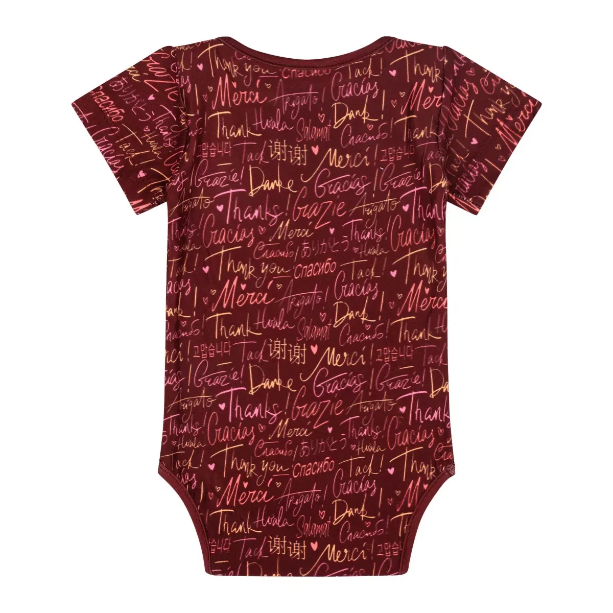Детское боди с принтом Thank You Mixed Up Clothing, Brown — фото 2