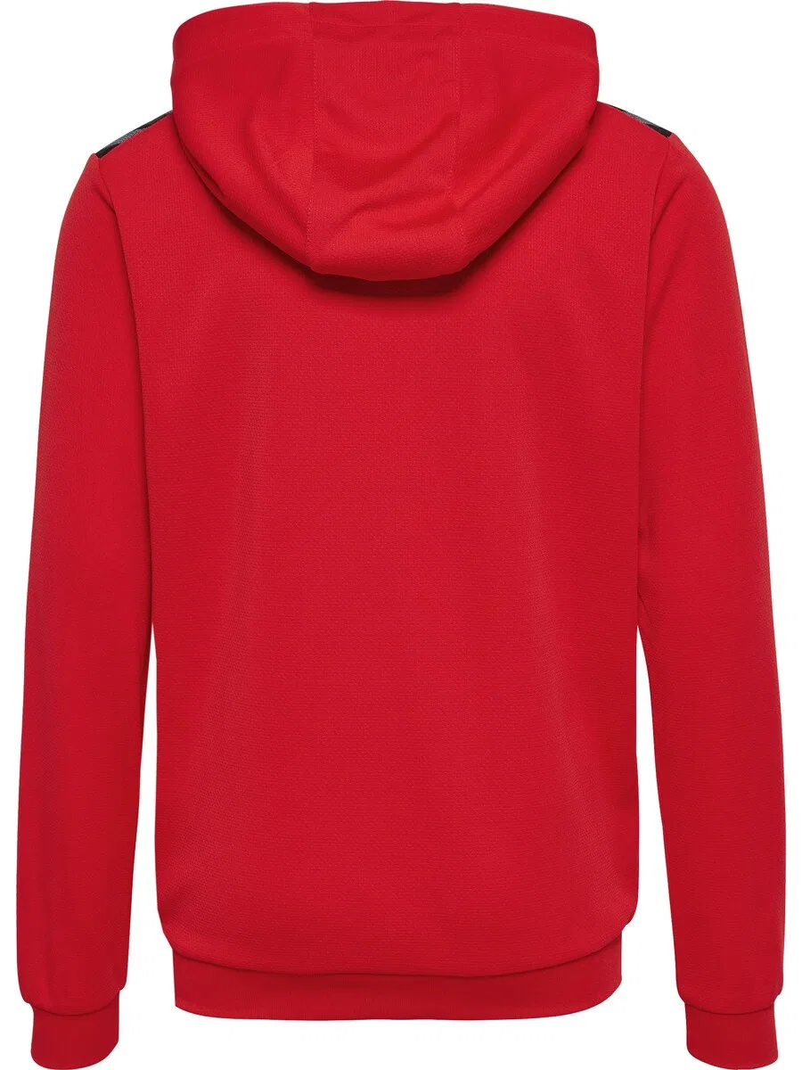 Толстовка на молнии Hummel Athletic 'Authentic Pl' клюквенного цвета — фото 2