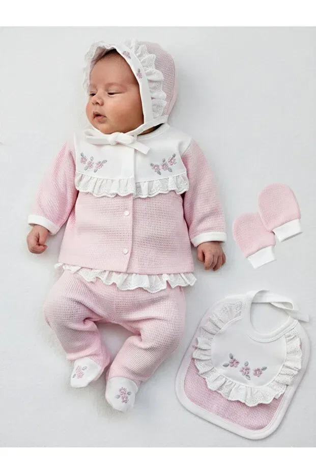 Детский комплект боди без рукавов Panfilia, Pink White