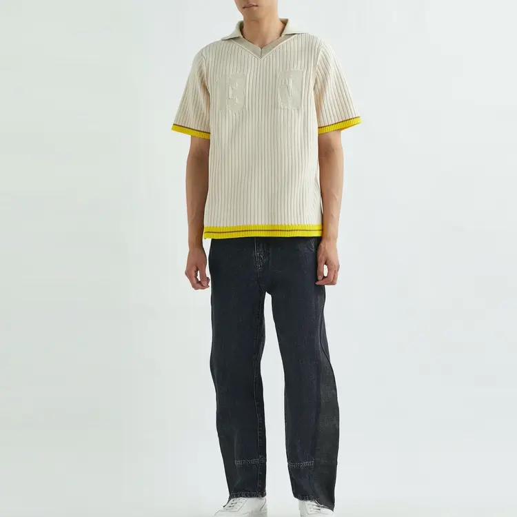 Трикотаж мужской пастельно-желтый Jacquemus, светло-желтый — фото 2
