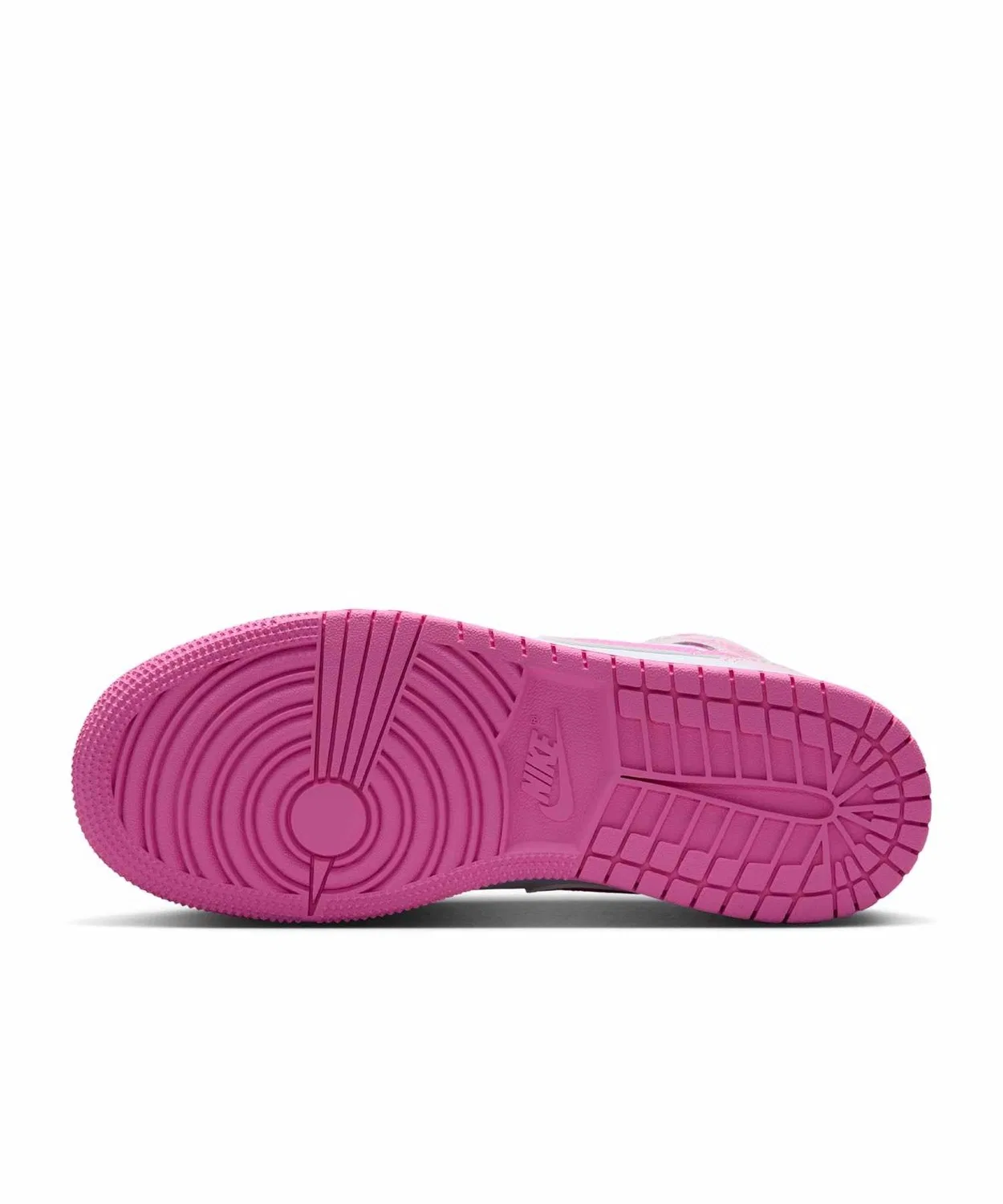 Детские кроссовки с высоким берцем Air Jordan 1 Mid DQ8423-601 JORDAN BRAND, Pink Foam — фото 2