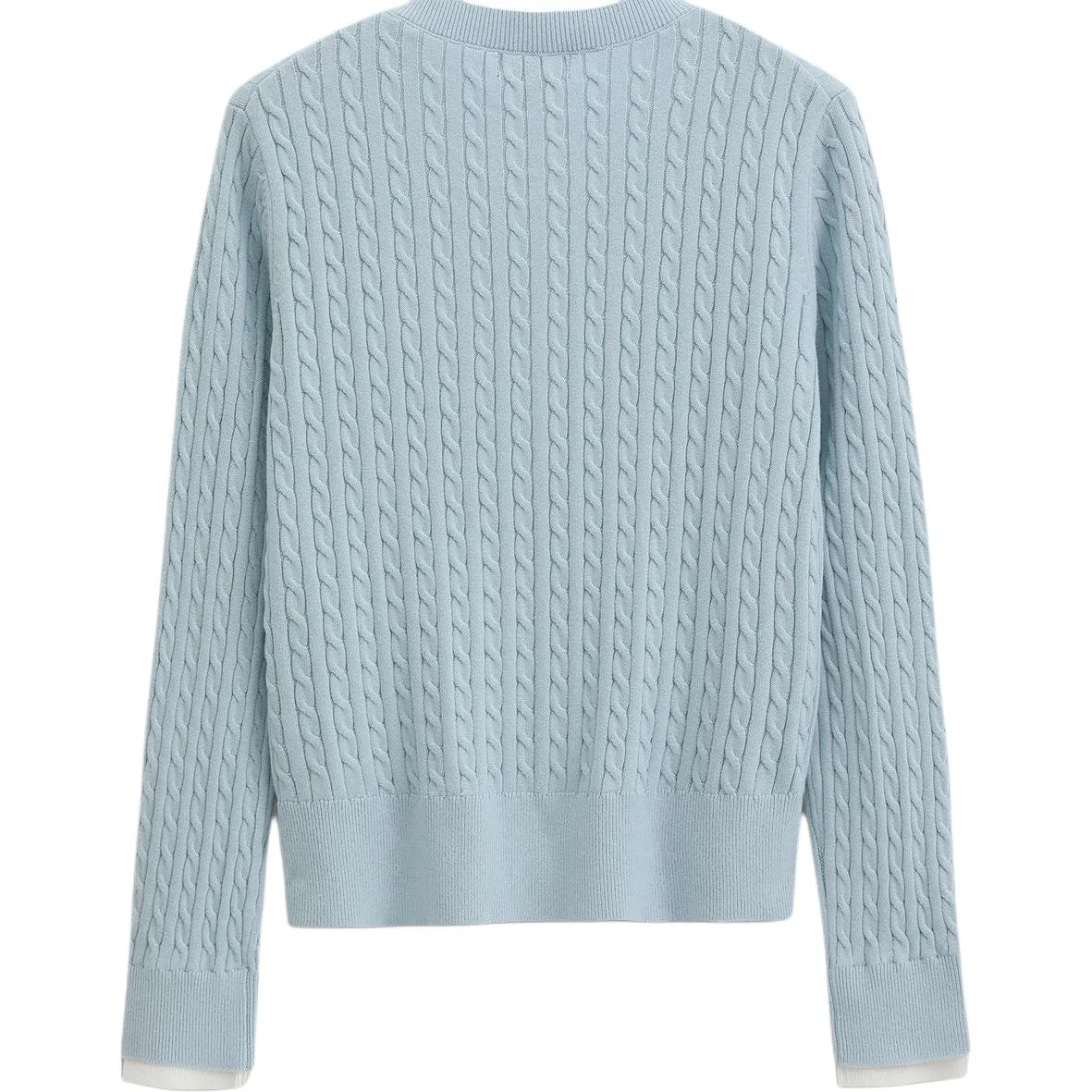 Женский свитер с круглым вырезом Light Blue GAP — фото 3