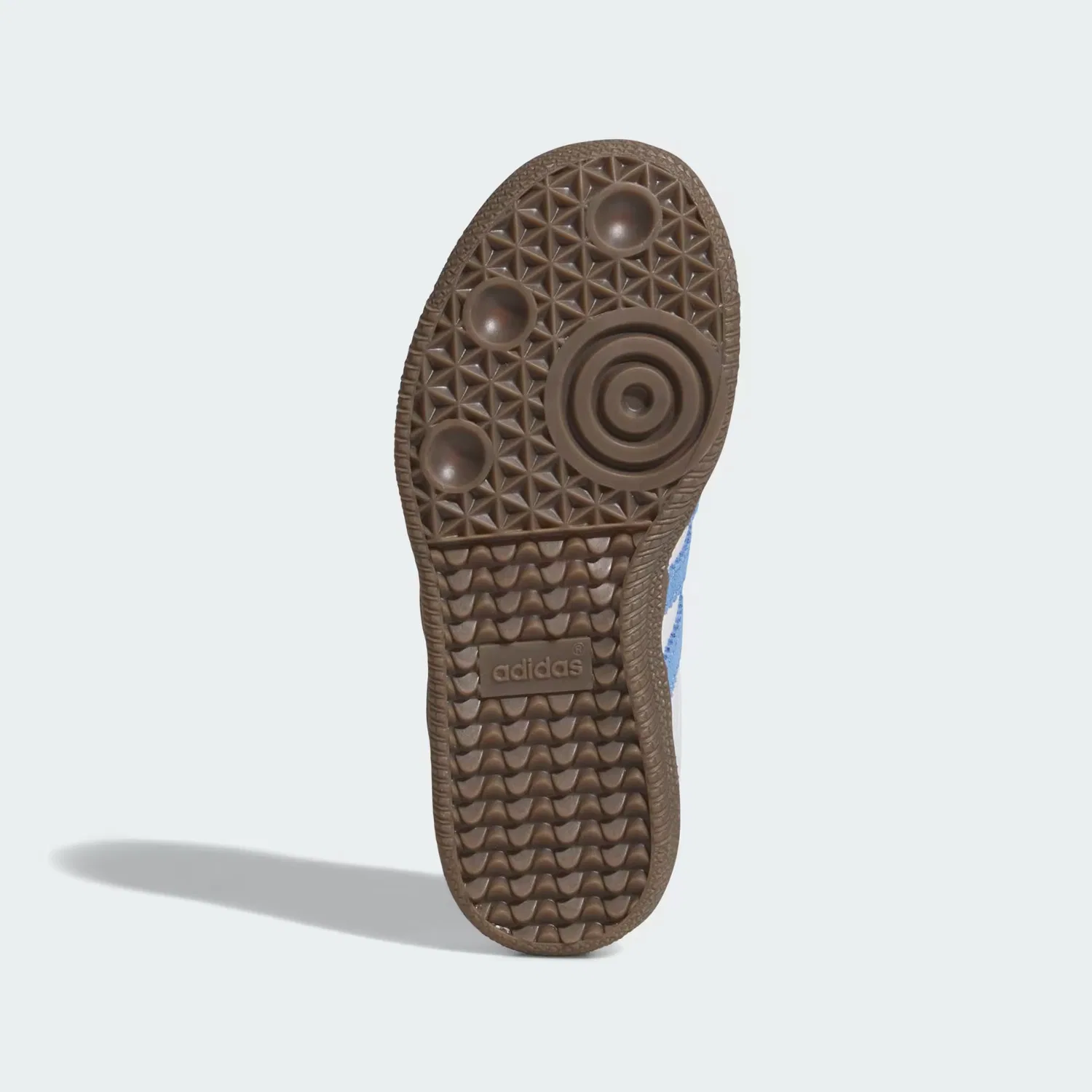 Детские кроссовки на шнуровке SAMBA OG Adidas Originals, белый/синий/gum — фото 3