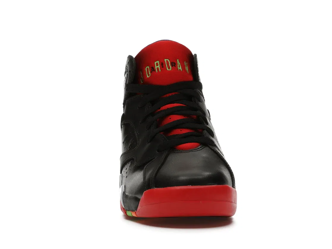 Детские кроссовки Lifestyle Jordan 7 Retro Jordan, Black/University Red-Green Pulse-Cool Grey — фото 2