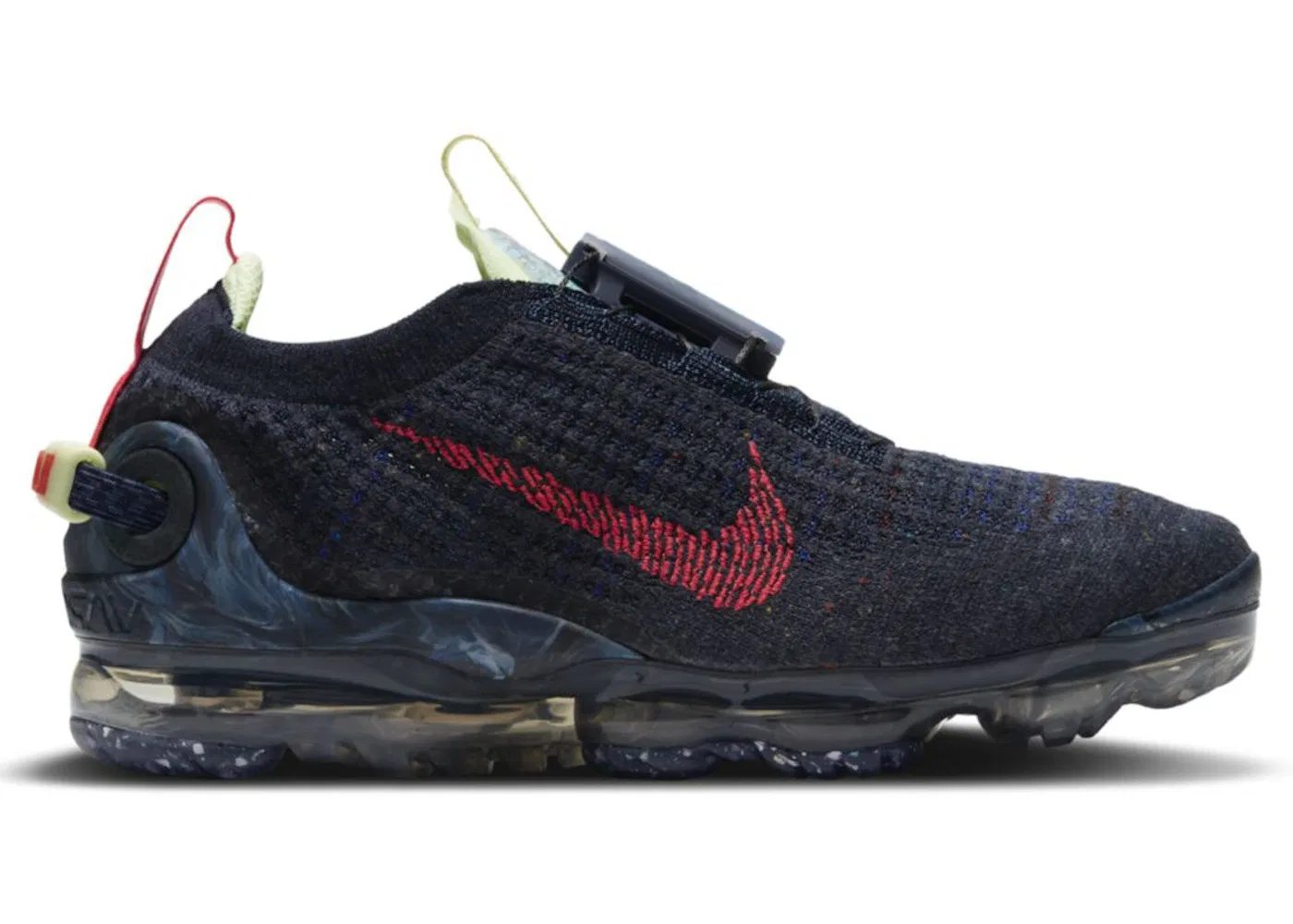 Детские кроссовки Lifestyle Nike Air VaporMax 2020, Obsidian/Barely Volt/Anthracite/Siren Red