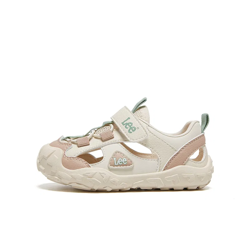 Детские сандалии из экокожи с низким верхом Beige Lee