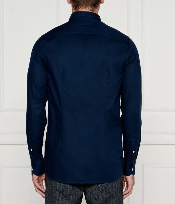 Мужская рубашка с длинным рукавом Camicia Dobby Tommy Hilfiger, Blu Marino — фото 4