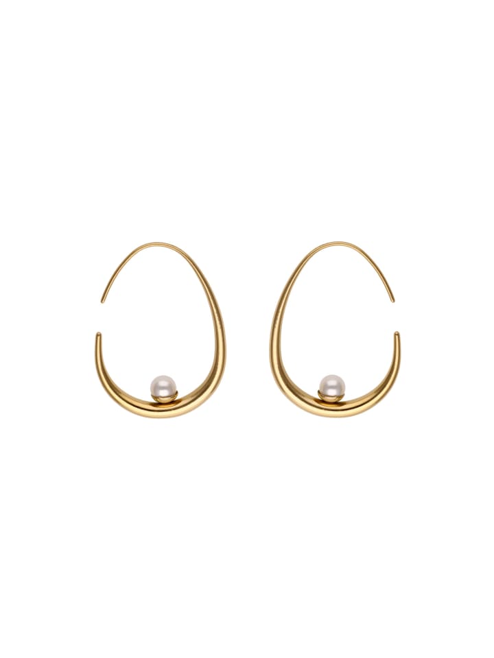 

Faina Женские серьги-кольца золотого цвета