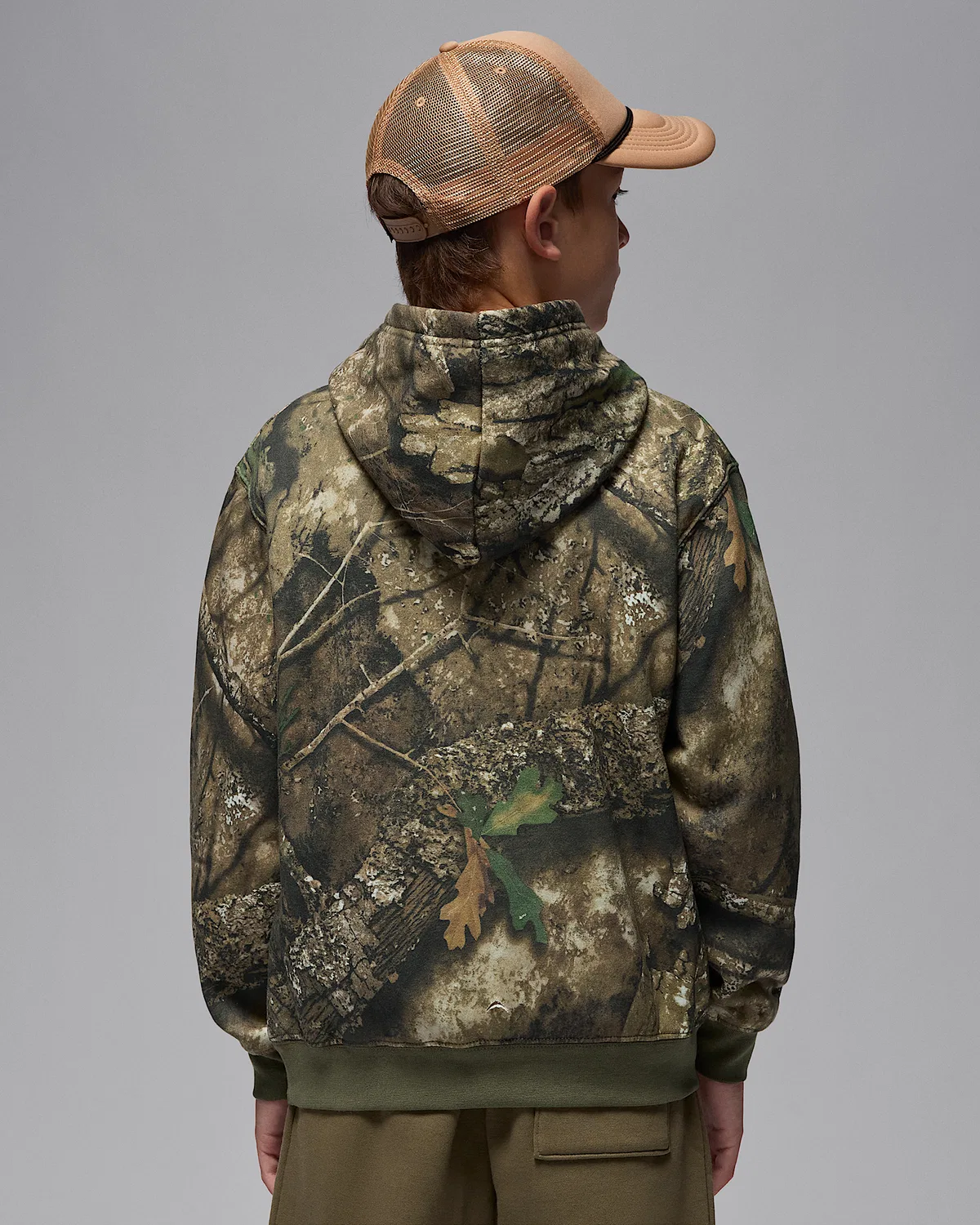 Детская толстовка с капюшоном Realtree Jordan, Medium Olive — фото 2