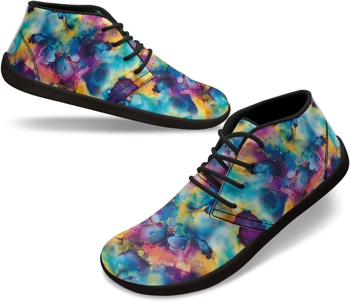 

Мужские босоножки Barefoot, модные кроссовки с широкой носочной частью, удобные для тренировок, противоскользящие, для бега и ходьбы на открытом воздухе, размер US 5-14 Quxjehoe, Colored Water Dye