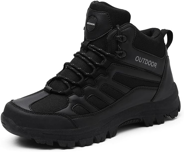 

Мужские походные ботинки Qacksv, дышащие тактические пустынные ботинки для улицы, черный