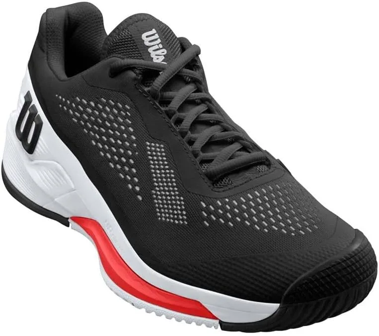 Мужские теннисные кроссовки Wilson Rush Pro 4.0, белый/черный/красный — фото 2