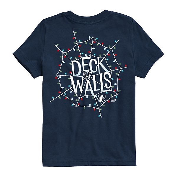 

Футболка с принтом Spider-Man Deck the Walls для мальчиков 8-20 Marvel, Navy