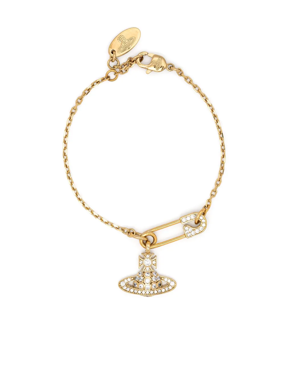 

Браслет Lucrece с логотипом Orb Vivienne Westwood, золотой
