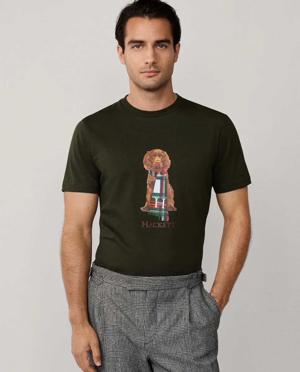 

Мужская футболка Harry Fit классическая Hackett, военный зеленый