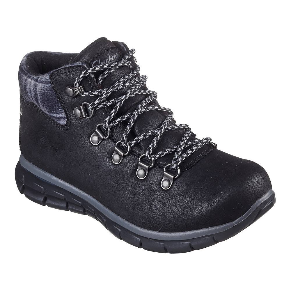 

Женские походные ботинки Skechers Synergy в клетку Mood, черный