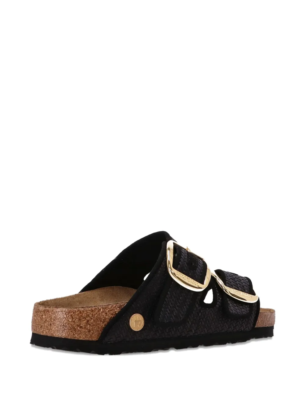 Плетеные сандалии с двойной пряжкой BIRKENSTOCK, черный — фото 4