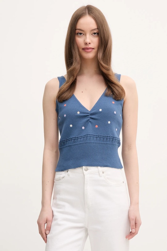 

Хлопковая майка United Colors Of Benetton, темно-синий