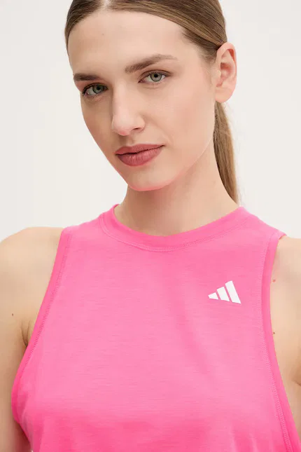 Топ тренировочный без рукавов Adidas Performance, розовый — фото 4