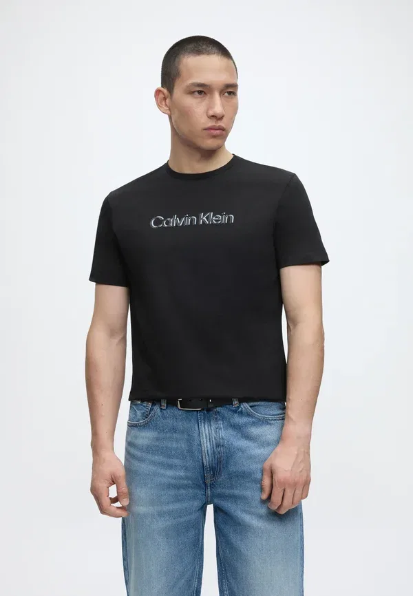 Футболка принтованная Calvin Klein, черный — фото 4