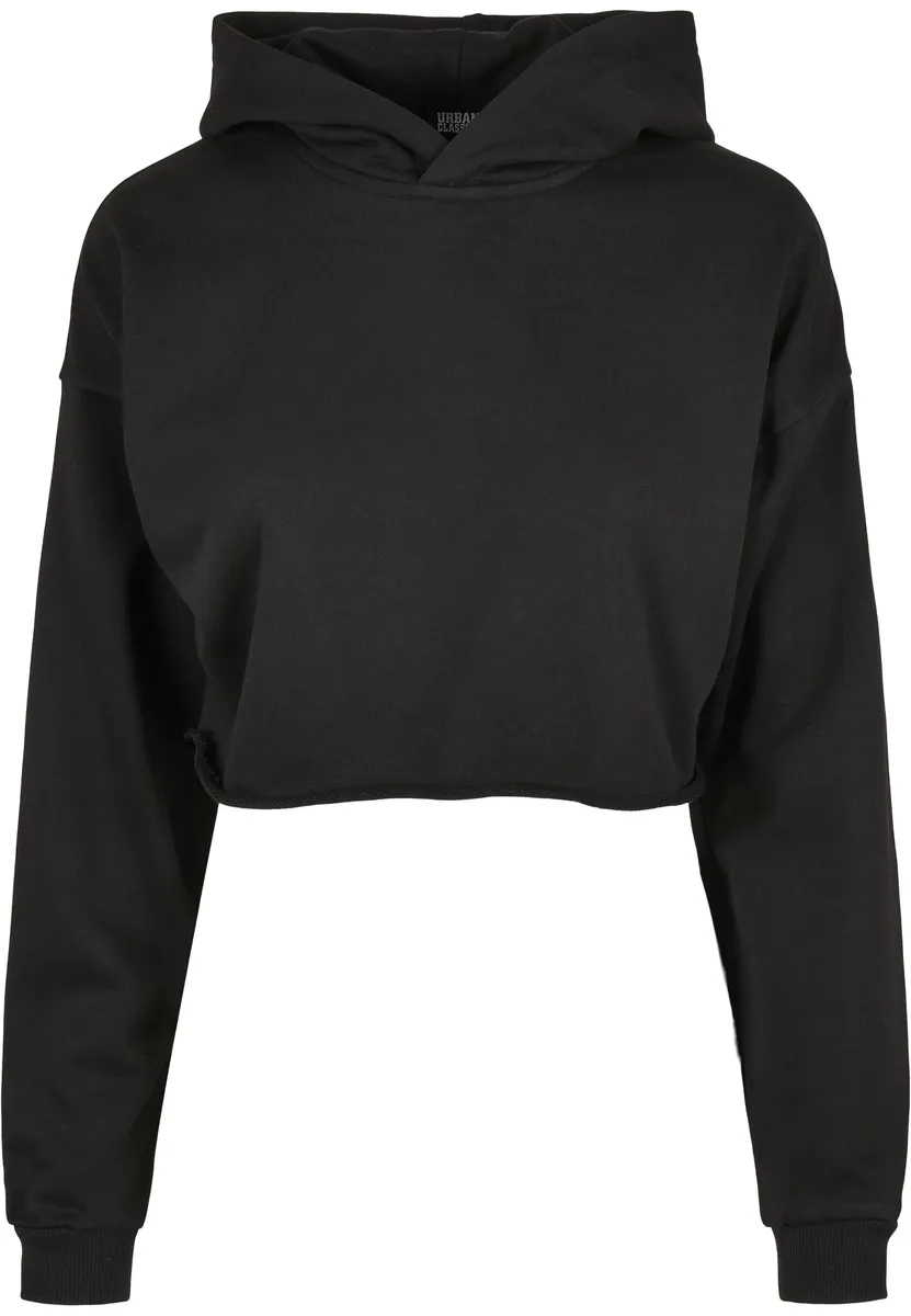 

Свитер с круглым вырезом URBAN CLASSICS " Urban Classics Ladies Oversized Cropped Hoody", черный
