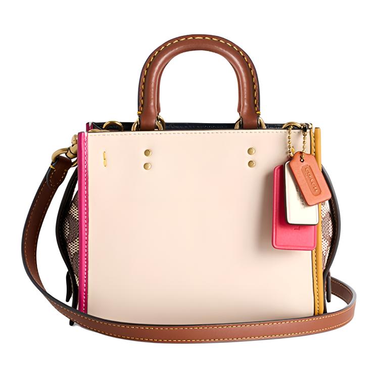 

Coach Женская сумка-тоут Rogue из натуральной коровьей кожи, сумка для покупок, сумка через плечо, маленькая сумка, цвет темно-синий