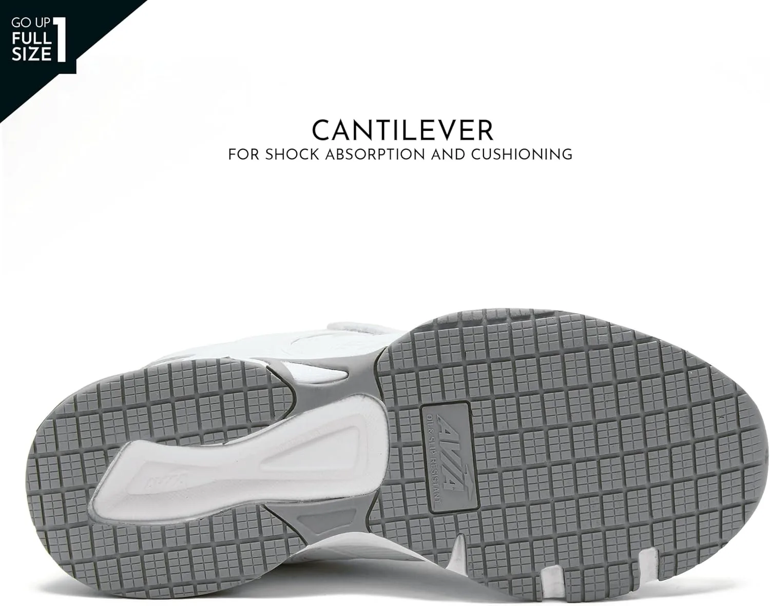 

Мужские кроссовки Avia Avi-Union II с ремешком, противоскользящие, с застежкой-липучкой, с обувной стелькой из пены с эффектом памяти, удобные для ресторана и диабетиков, черные, широкий или очень широкий размер, защитная обувь, белый/серебристы...