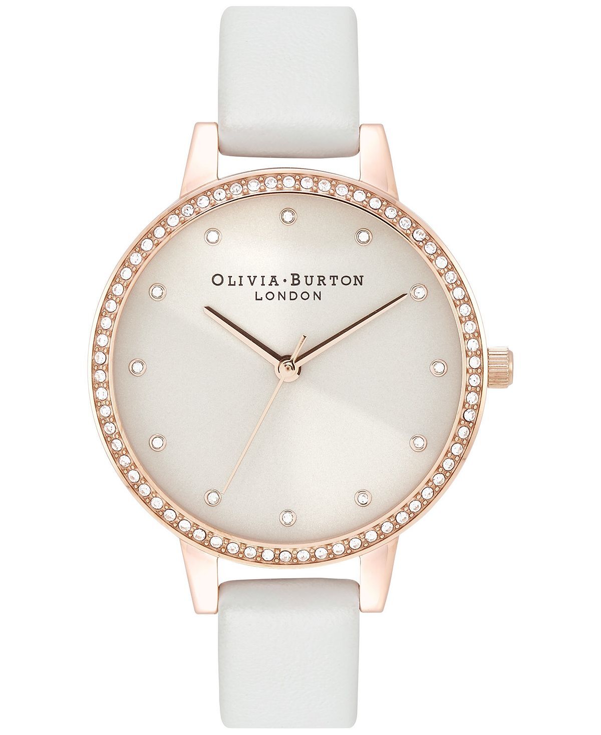 

Женские классические часы с румяным кожаным ремешком, 34 мм Olivia Burton