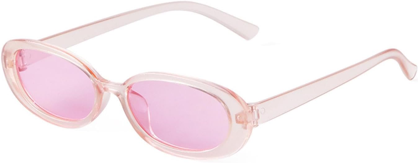 

Ретро овальные солнцезащитные очки для женщин и мужчин, винтажные красные и розовые солнцезащитные очки с защитой от УФ-излучения UV400 для активного отдыха, овальные очки WNCKSQ, C4