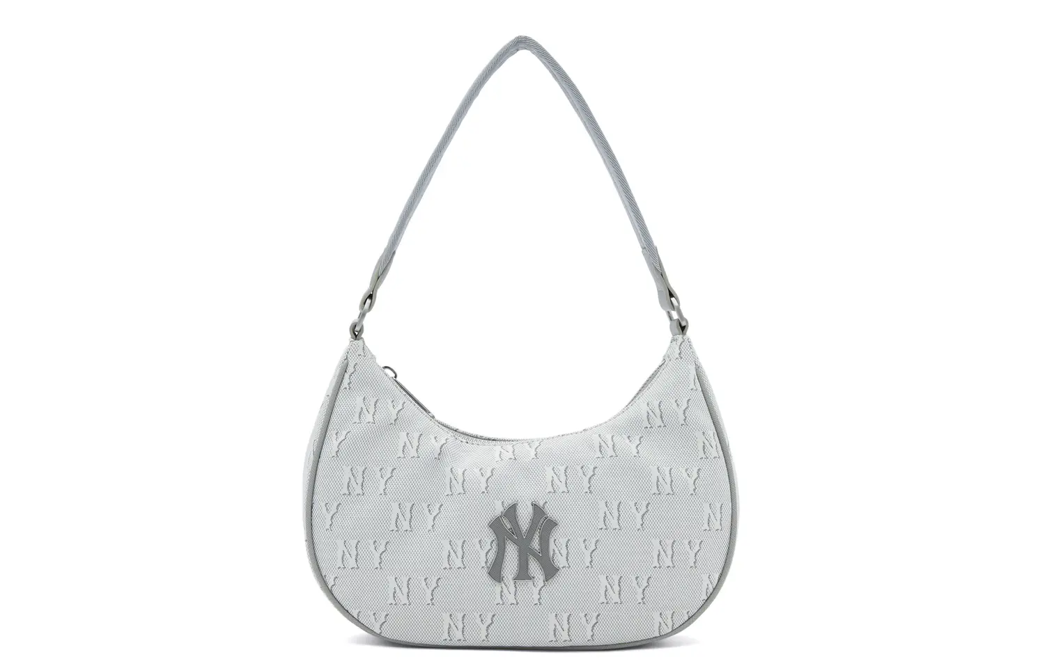 

MLB Полиэстеровая наплечная сумка обычная унисекс бело-серая модель White & Silver Gray, Dark Gray