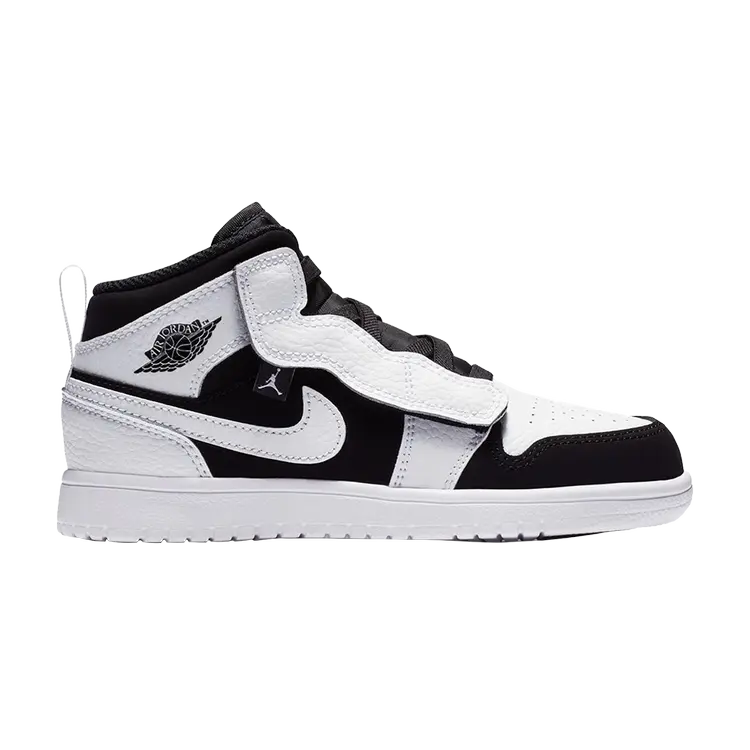 

Кроссовки Air Jordan 1 Mid Alt PS 'White Black', белый