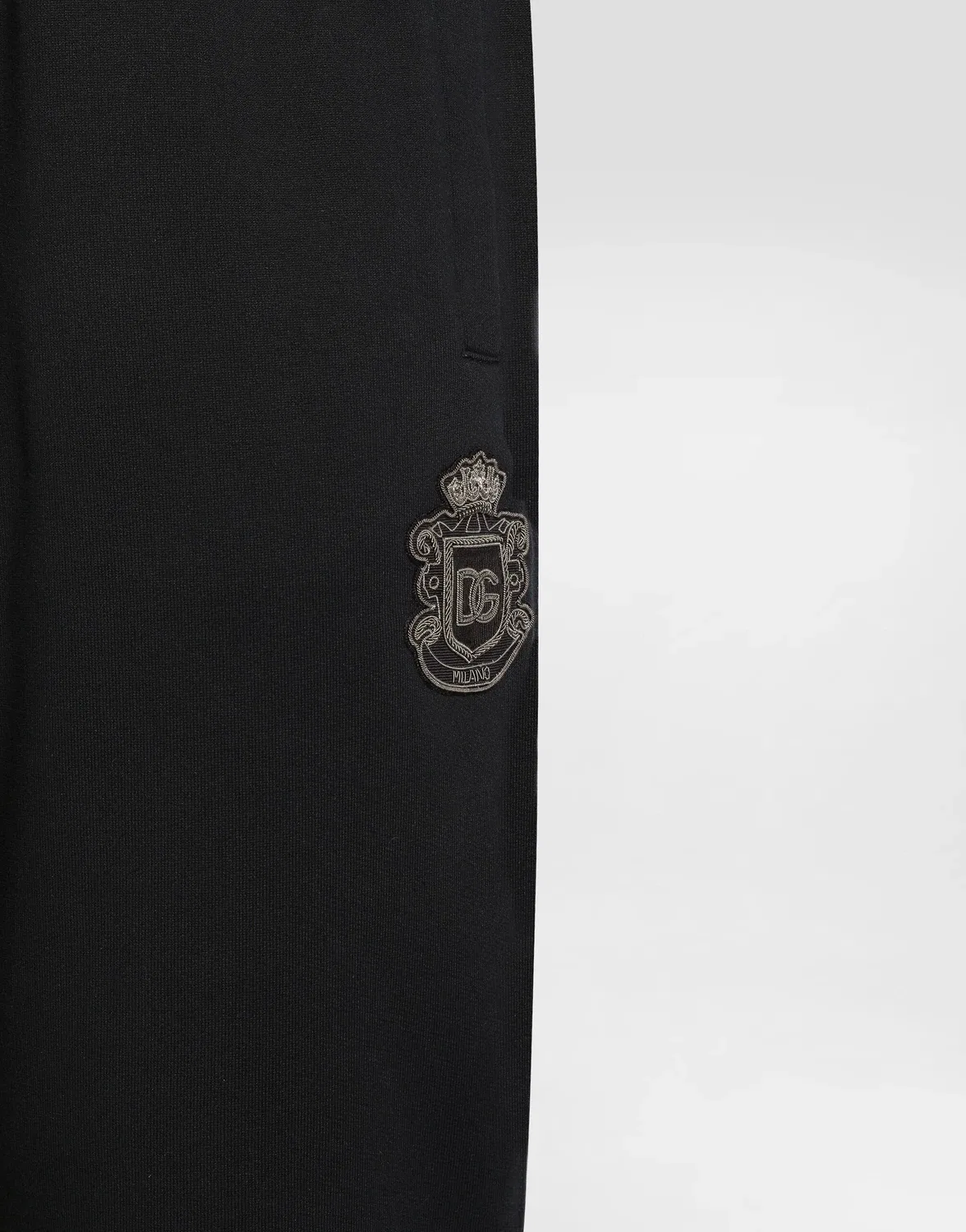 Брюки из джерси с геральдической нашивкой DOLCE & GABBANA, синий — фото 2