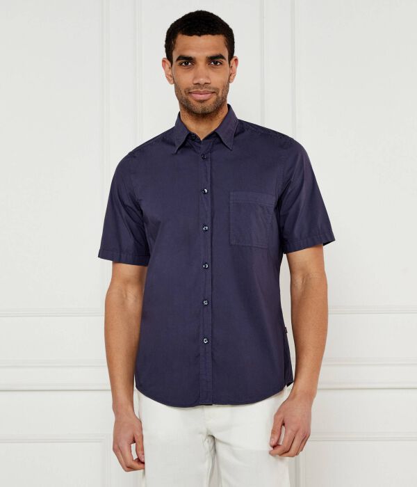 

Рубашка relegant_6-short_m Regular fit Boss Orange, синий
