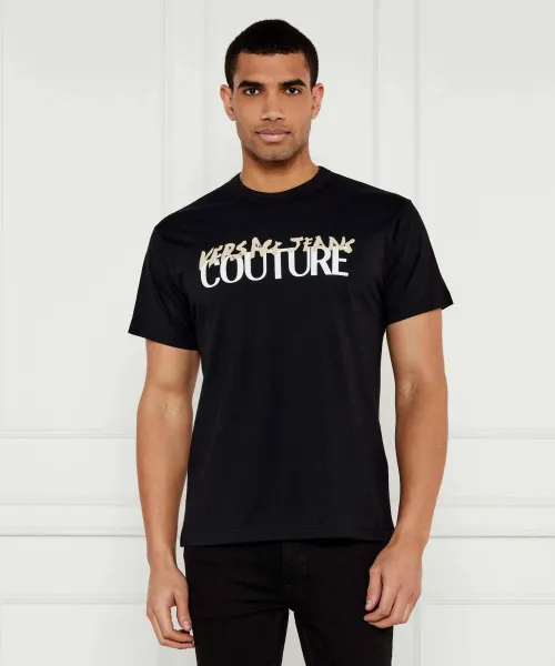 

Футболка Regular fit Versace Jeans Couture, черный