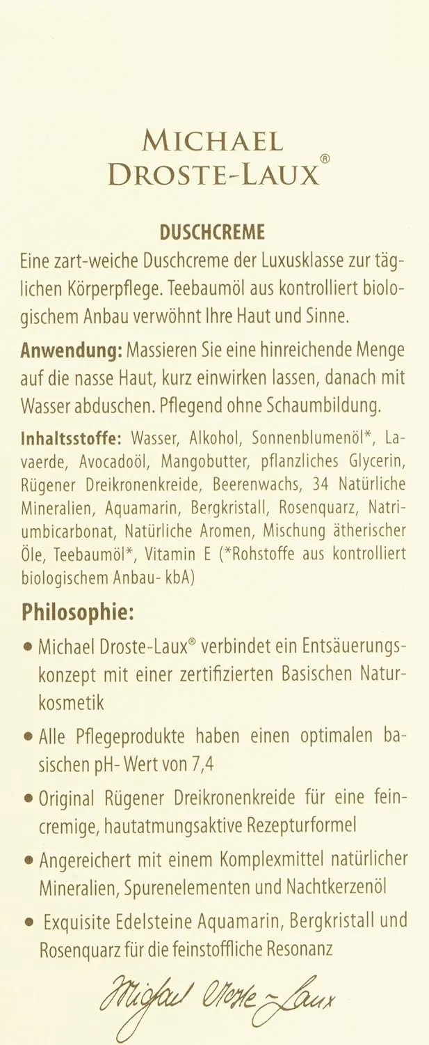 Натуральный базовый крем для душа Michael Droste-Laux 200 мл Michael Droste-Laux — фото 3