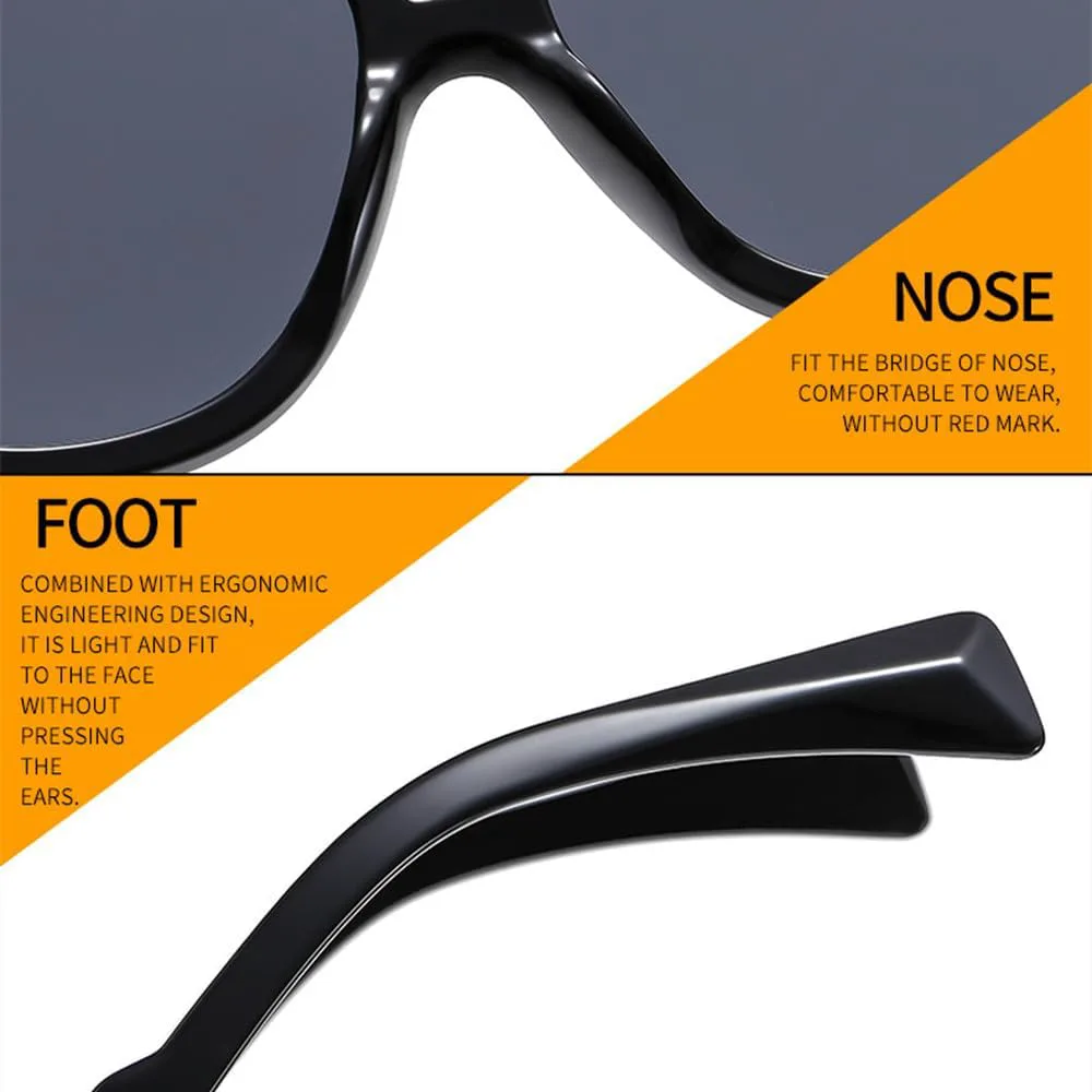 

Модные зеленые солнцезащитные очки для женщин и мужчин с двойной перемычкой, солнцезащитные очки с защитой от УФ-излучения UV400 TVTBBVV, Transparent Grey