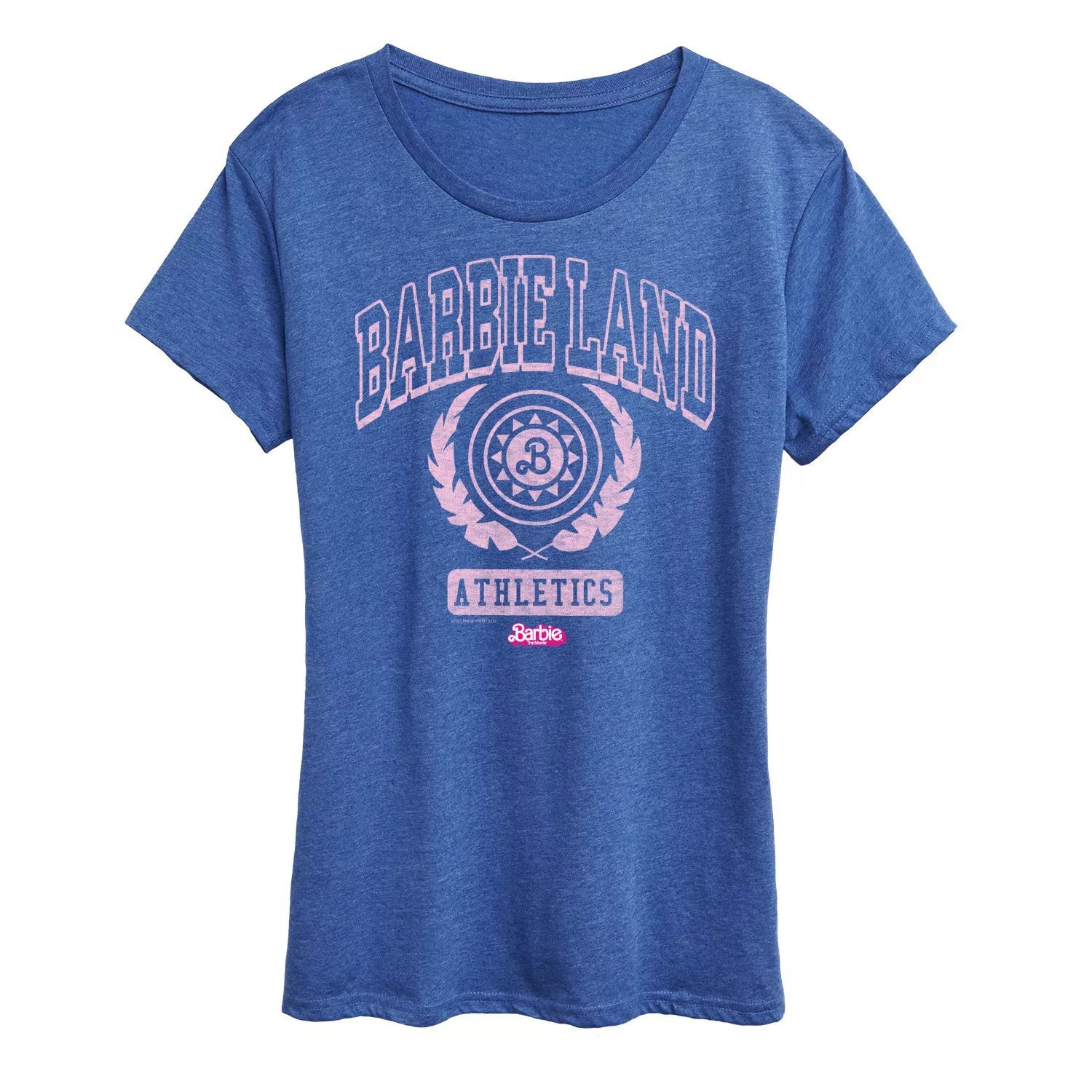 

Футболка с рисунком Missy Plus Barbie The Movie Barbie Land Athletics Licensed Character, синий