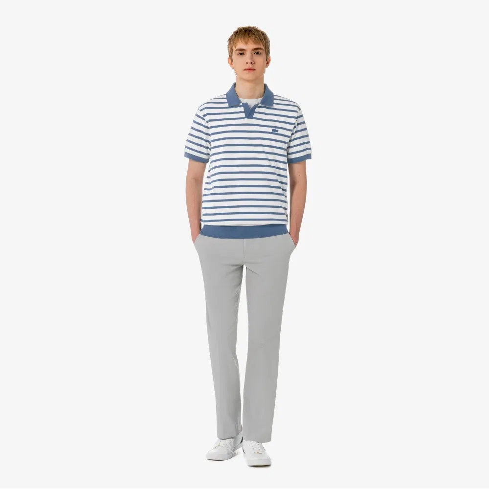 Мужские чиносы из смесовой пряжи светло-серые от Lacoste