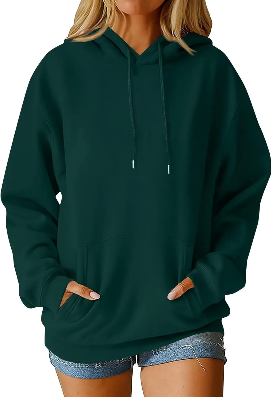 

Свитшот для женщин O-образный вырез длинный рукав оверсайз Shusuen