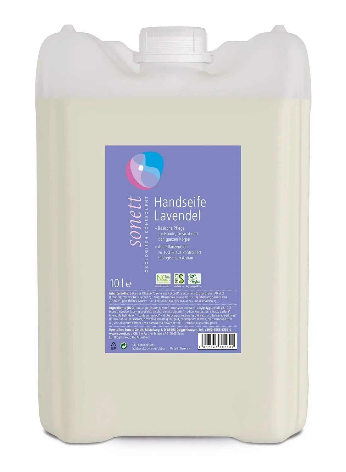 Жидкое мыло для рук Sonett Lavender, 10 л Sonett