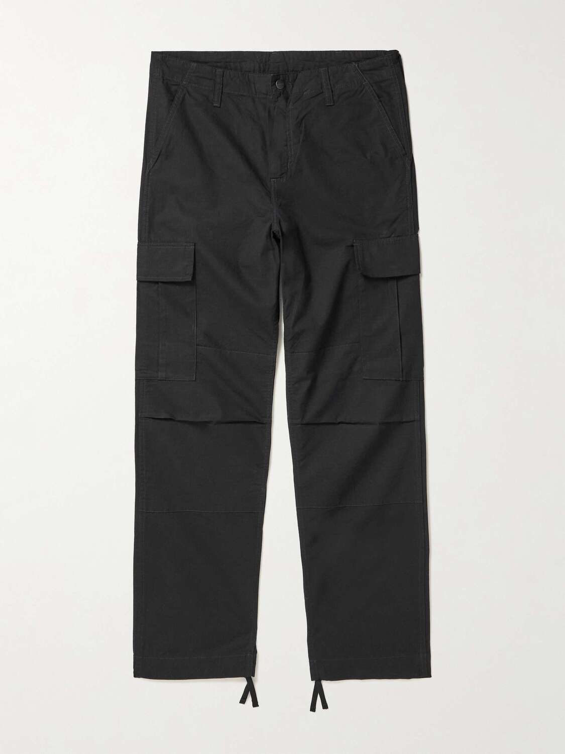 

Брюки карго прямого кроя из хлопка и рипстопа CARHARTT WIP, черный