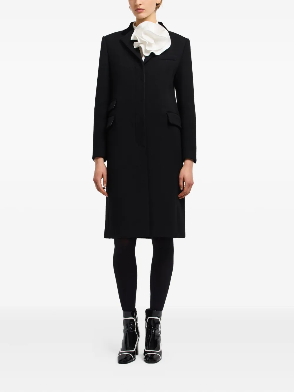 

Однобортное пальто EMPORIO ARMANI, черный