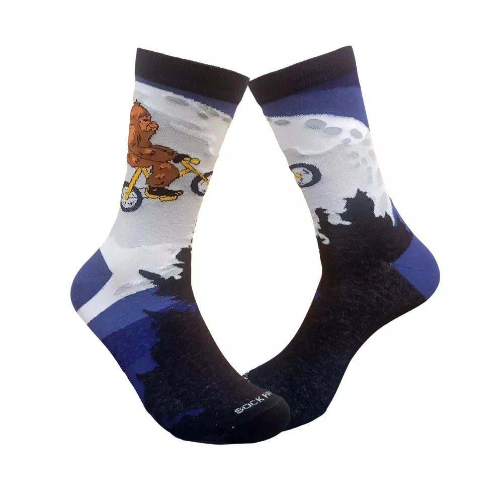 

Big Foot Riding a Bike от Moon Socks (женские размеры для взрослых, средние) от Sock Panda