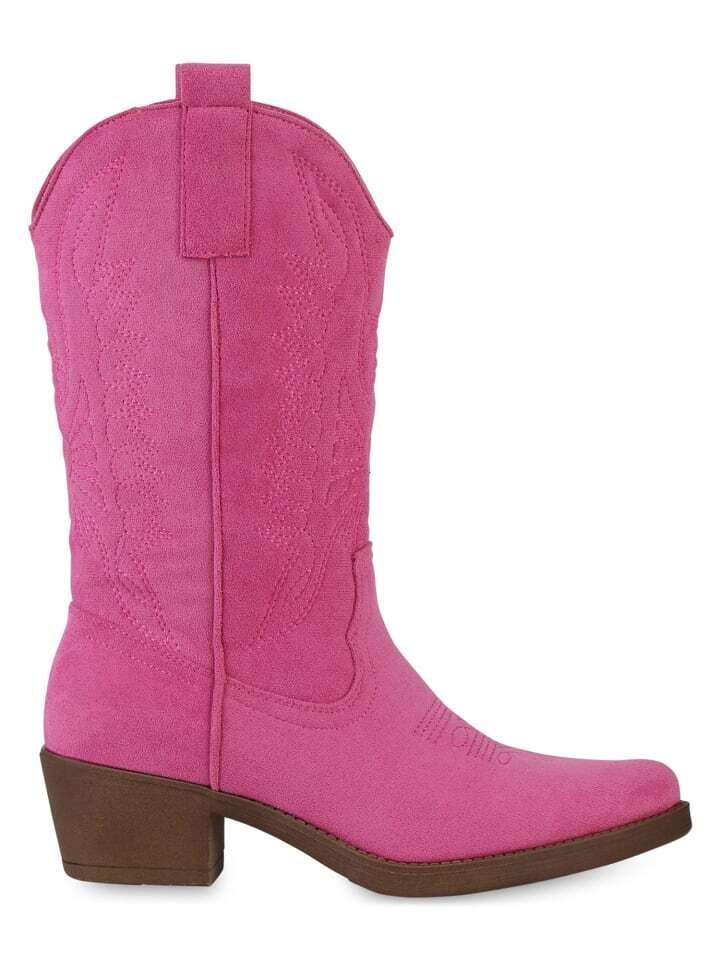 Сапоги VAN HILL Cowboy Emily, цвет fuchsia velours — фото 3