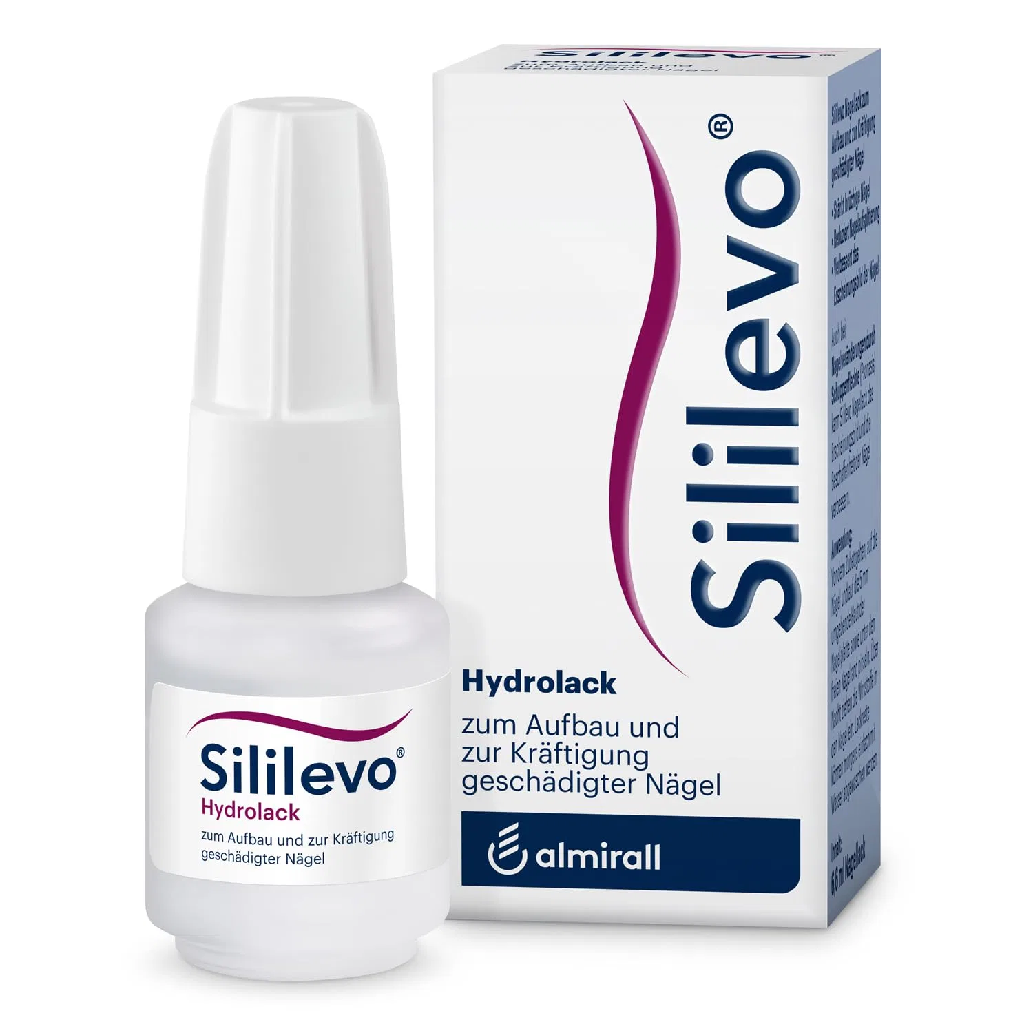 Медицинский лак для укрепления ногтей Sililevo Hydro Varnish 6.6 мл Sililevo