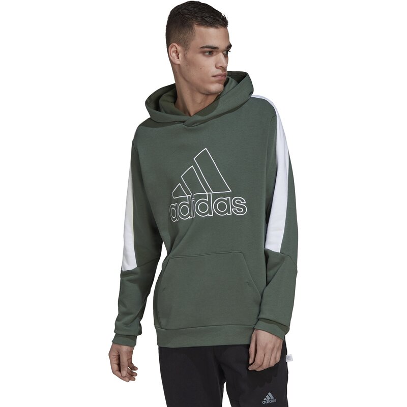 Hooded sweatshirt m fi bos hoodie Adidas, цвет greoxi — фото 2